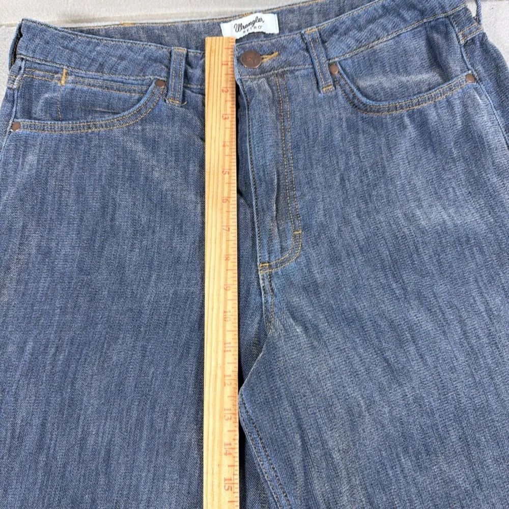 Wrangler Retro High Rise Wide Leg Jeans Women 31x36 Denim Blue Pants 7Retro Boho